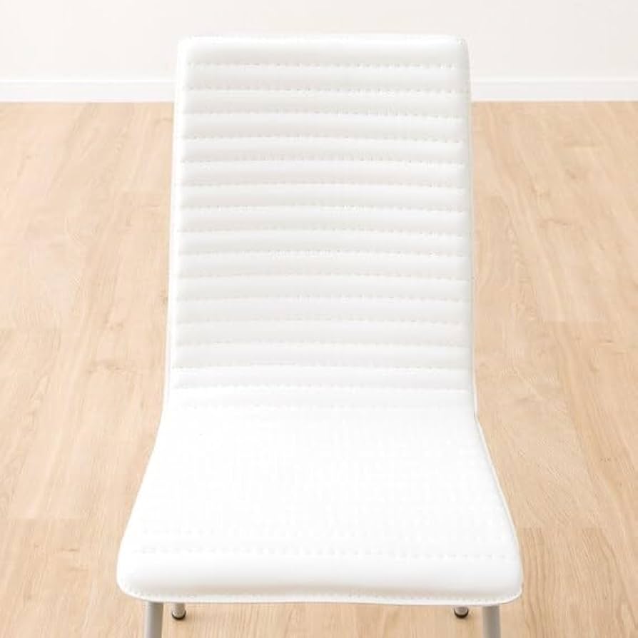 【美品】ニトリ  ダイニングチェア クーボ3 PVC BK  2脚セット ニトリ ダイニングチェア (クーボ3 PVC WH/SI) 食卓椅子